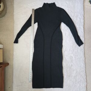 French Connection striped bodycon midi dress